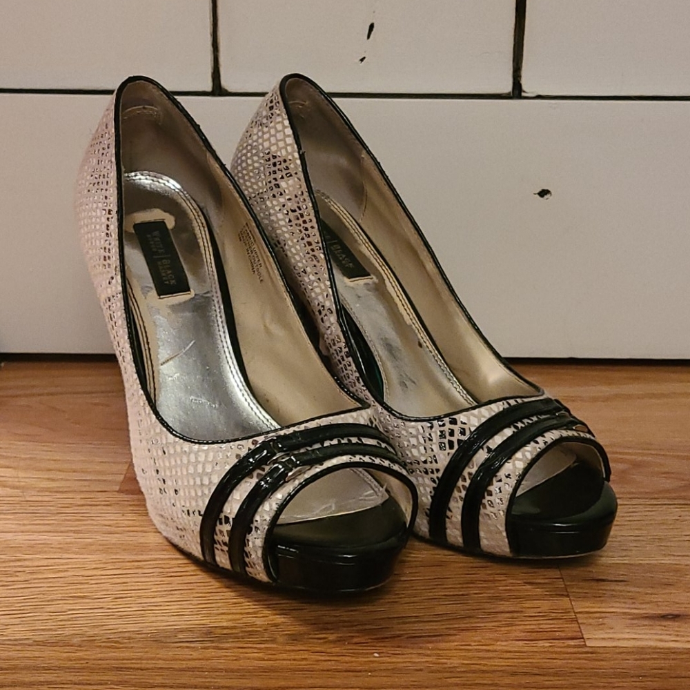 Snake skin heels